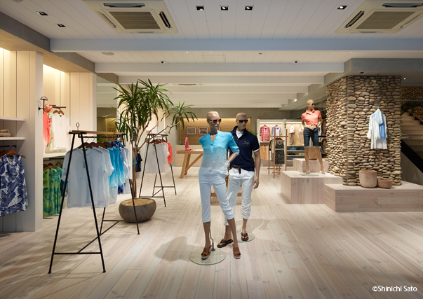 Tommy Bahama 銀座店 照明デザイン設計のmuse D ミューズ ディ Tommy Bahama 銀座店 照明デザイン設計のmuse D ミューズ ディ